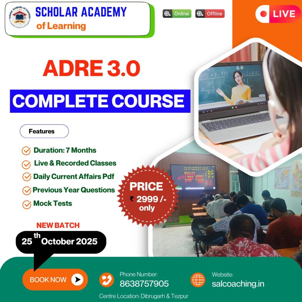 ADRE Online Coaching in Assam
